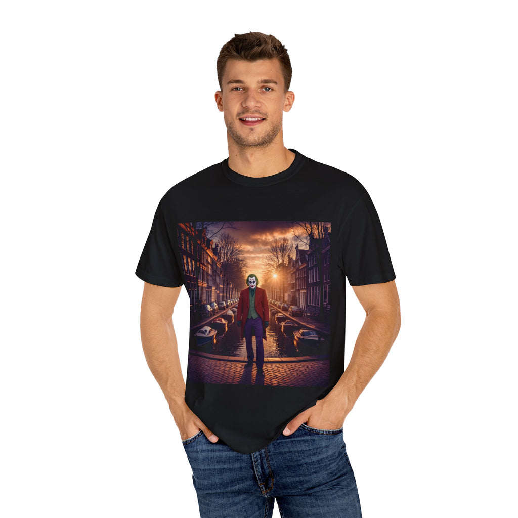 Joker-Themed Unisex T-shirt, Unique Graphic Tee, Casual Wear, Gift for Fans, Movie Night Essentials, Streetwear Style