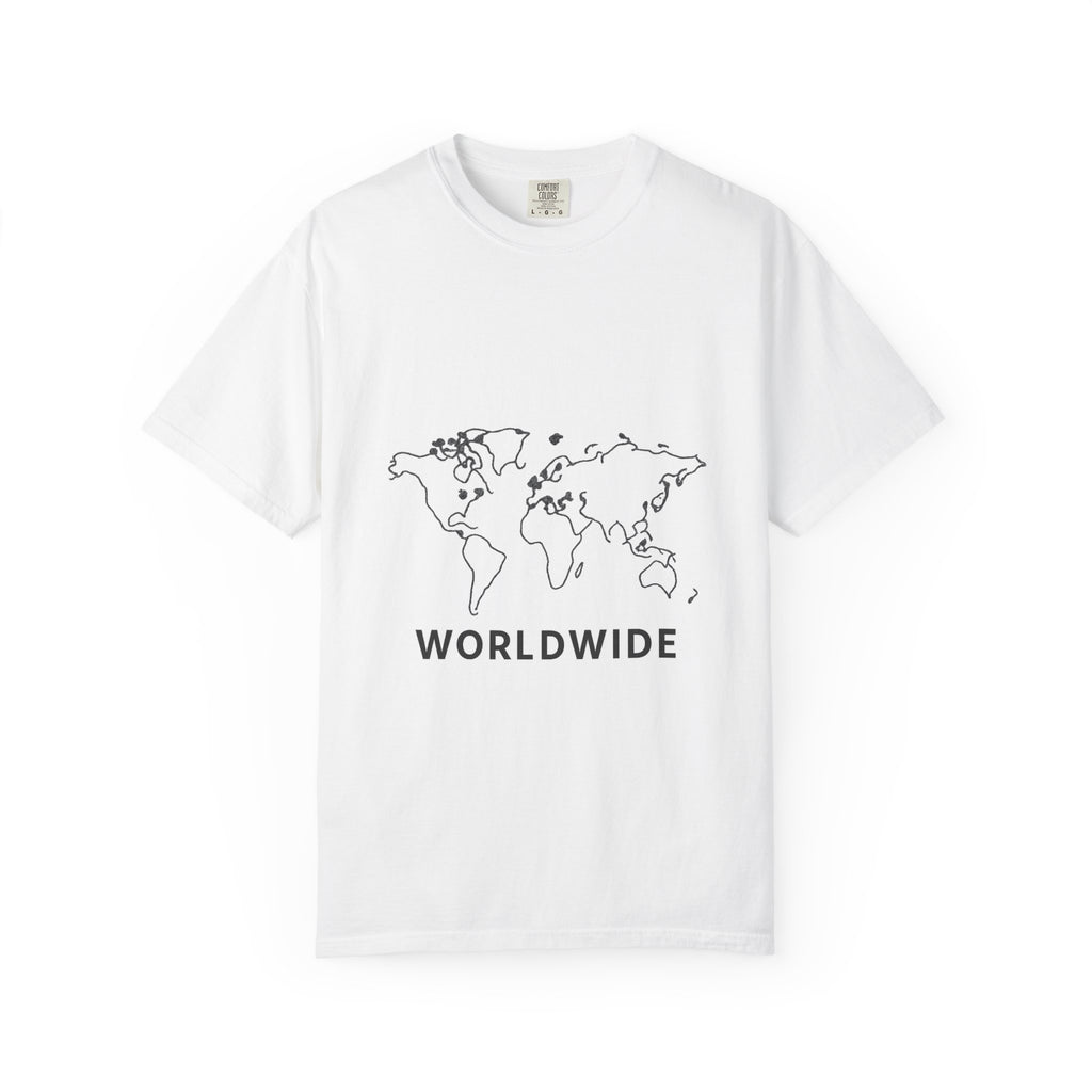 World Map Unisex T-Shirt, Travel Tee, Adventure Shirt, Geography Gift, Casual Wear for Explorers, Ideal for Gifting