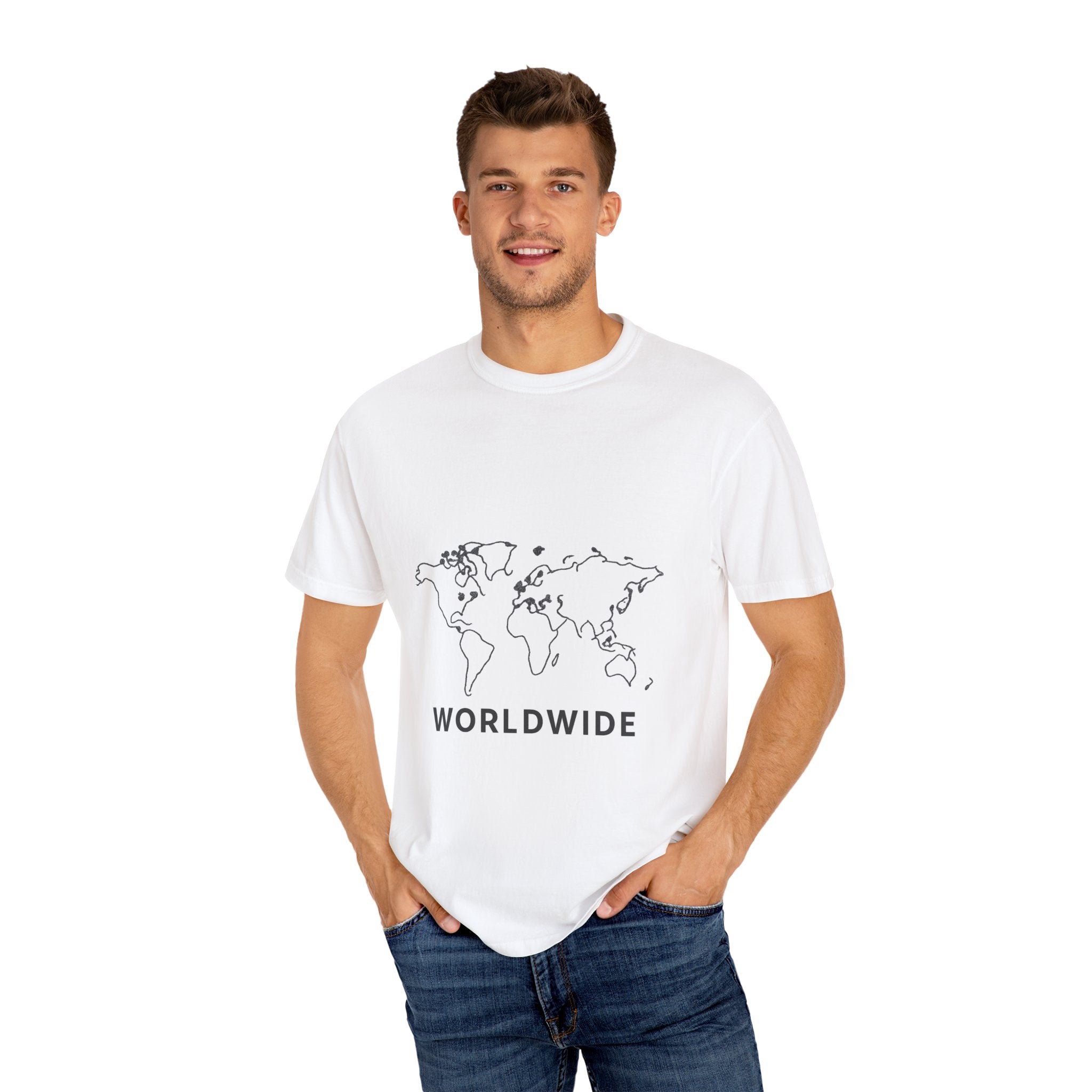 World Map Unisex T-Shirt, Travel Tee, Adventure Shirt, Geography Gift, Casual Wear for Explorers, Ideal for Gifting