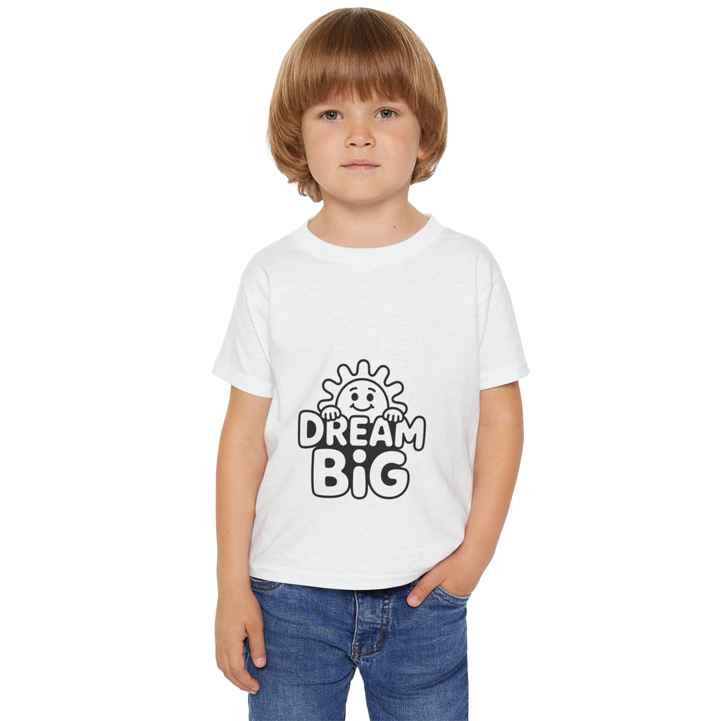 Dream Big Toddler T-Shirt | Inspirational Kids Tee, Cute Toddler Wear, Birthday Gift, Playtime Outfit, Motivational Apparel
