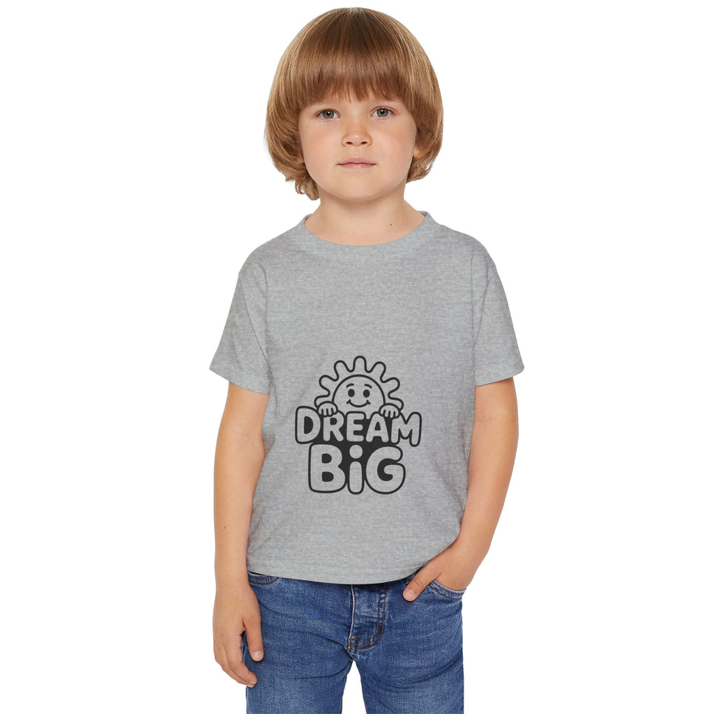Dream Big Toddler T-Shirt | Inspirational Kids Tee, Cute Toddler Wear, Birthday Gift, Playtime Outfit, Motivational Apparel