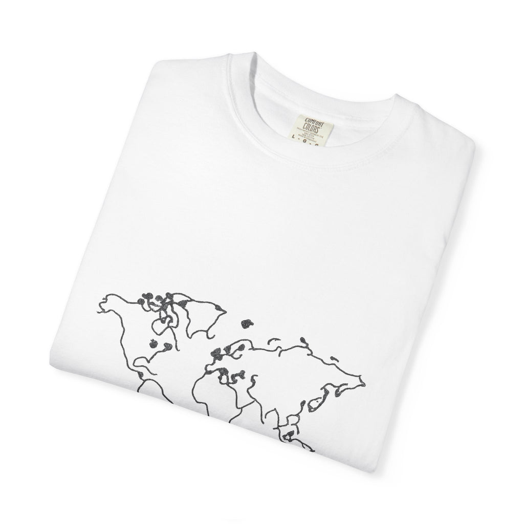 World Map Unisex T-Shirt, Travel Tee, Adventure Shirt, Geography Gift, Casual Wear for Explorers, Ideal for Gifting