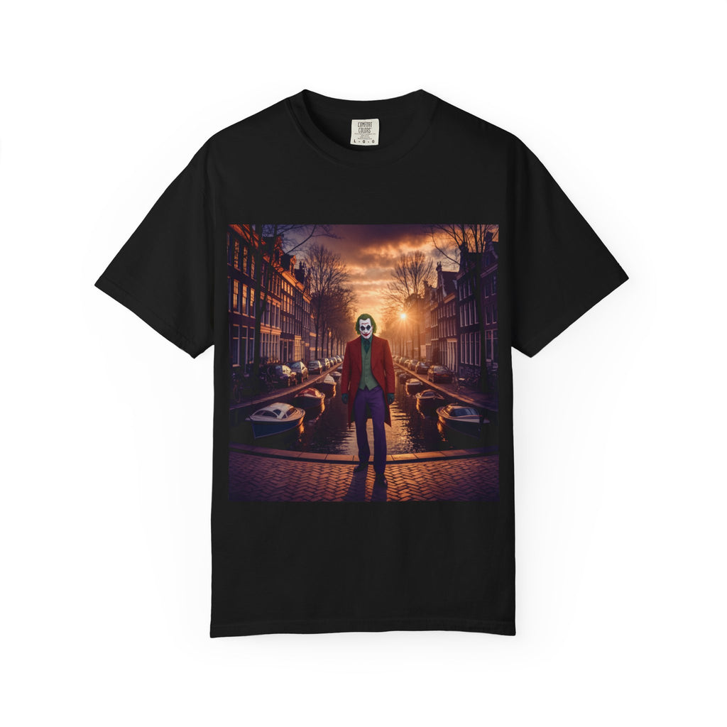 Joker-Themed Unisex T-shirt, Unique Graphic Tee, Casual Wear, Gift for Fans, Movie Night Essentials, Streetwear Style