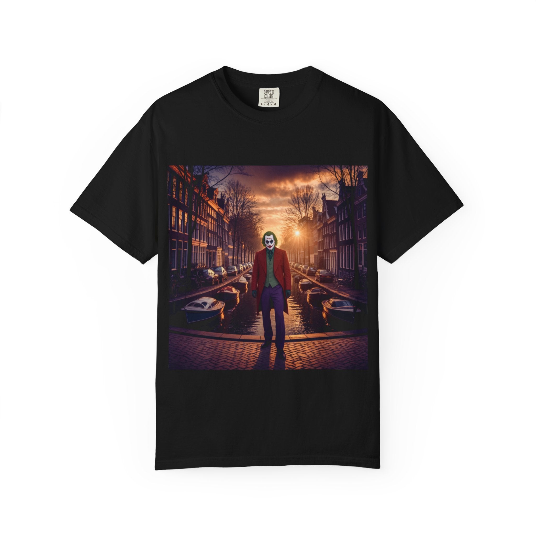 Joker-Themed Unisex T-shirt, Unique Graphic Tee, Casual Wear, Gift for Fans, Movie Night Essentials, Streetwear Style