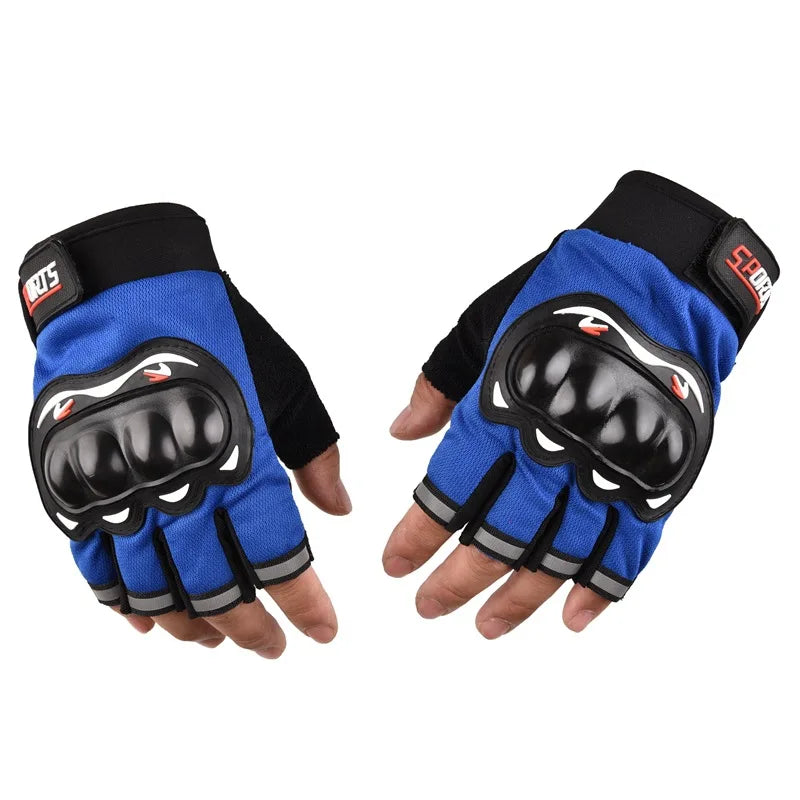 Breathable Protective Bicycle Motorcycle Full Finger Gloves Outdoor Sports Tactical Gloves Riding Hard Shell Half Finger Gloves